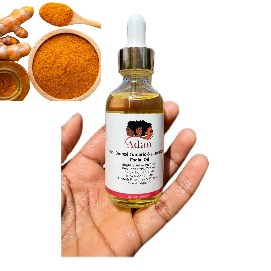 Adan Brightening & Glowing Face Oil , Pure & Organic (b Tumeric)