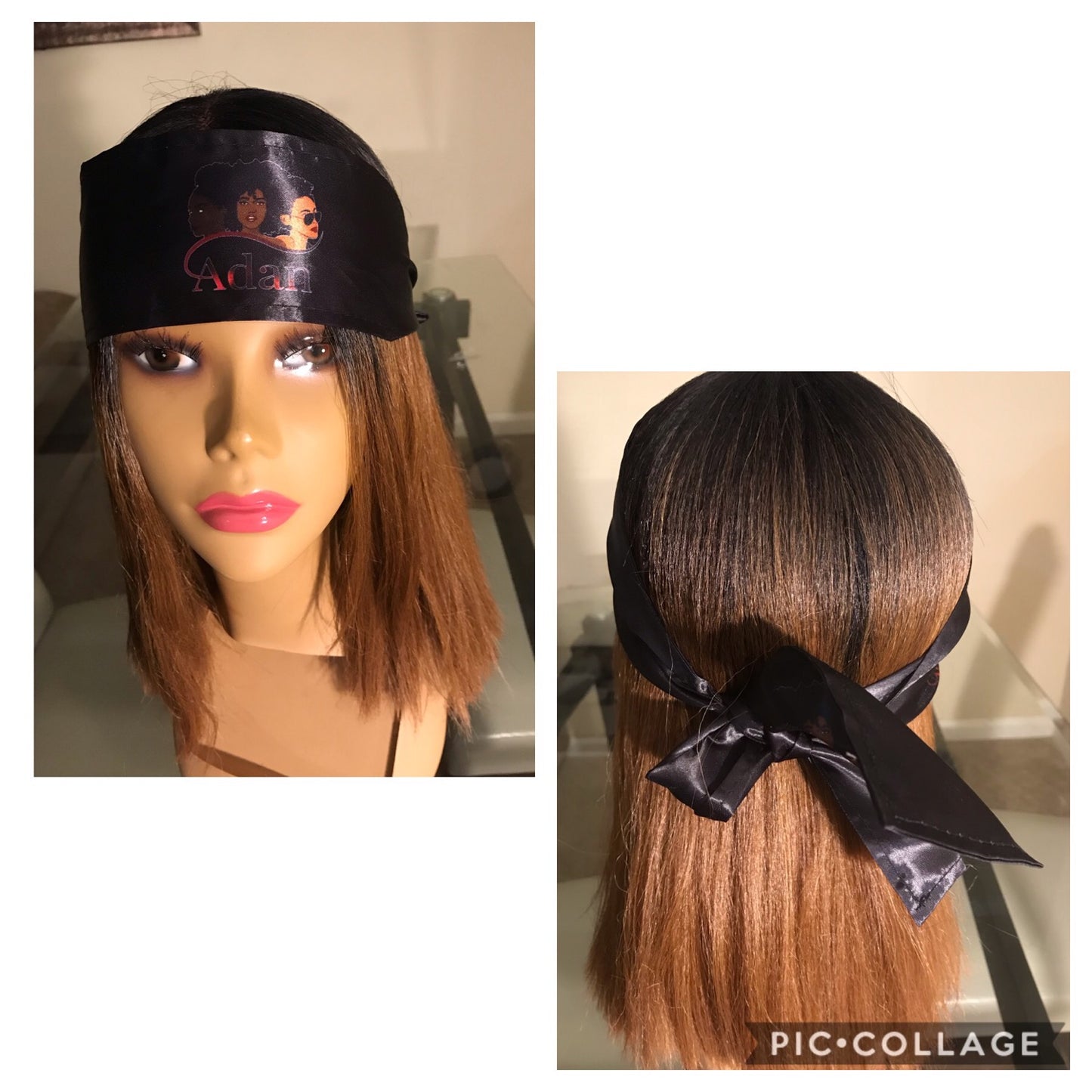 Adan Premium Satin Scarf (sleek edges solution)