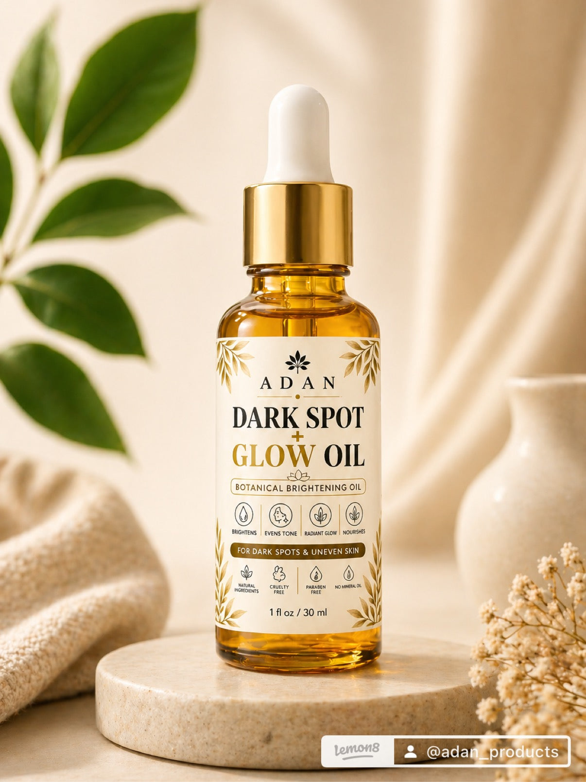 Adan Body Glow  & Repair Oil | My Sister’s 20-Year Glow Secret with Raw Batana Oil from Honduras