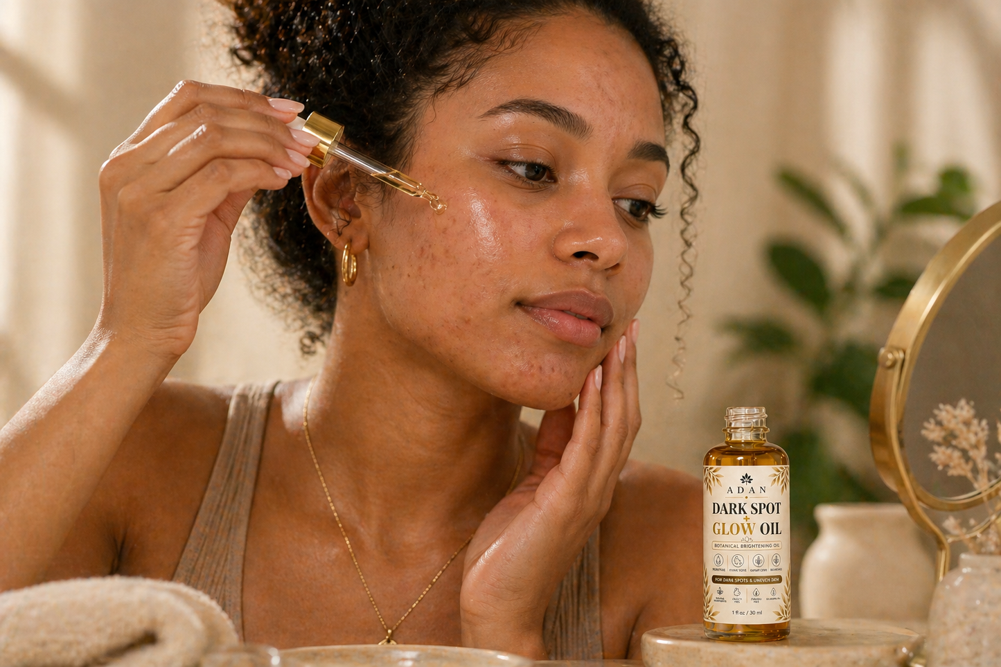 Adan Dark Spot + Glow Facial Oil | My Sister’s 20-Year Glow Secret (Fragrance free! )