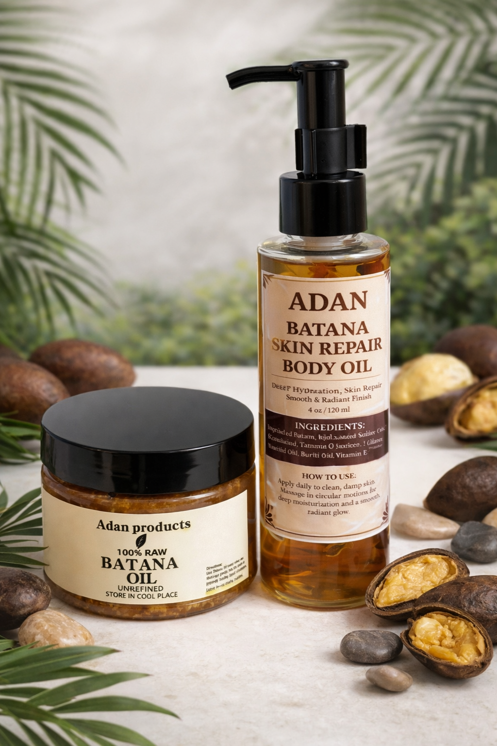 Adan Batana Oil for Hair Growth: Handmade in Honduras 100% Raw Batana Oil -