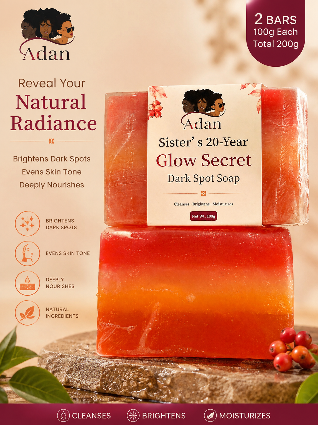 Adan Dark spot skin corrector Soap