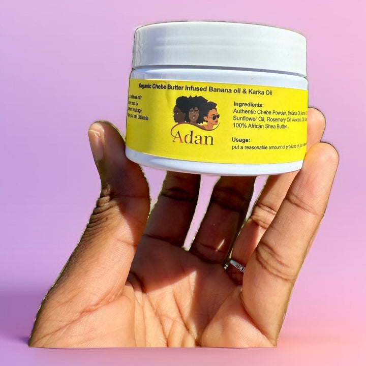 Luxurious Organic Hair Growth Butter Infused With Chebe, Karkar Oil & Batana Oil