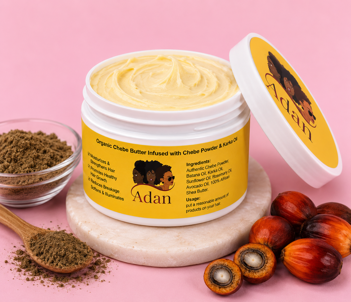 Traditional Growth Butter Infused With Chebe, Karkar Oil & Batana Oil