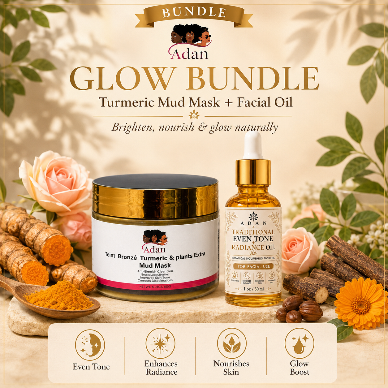 Adan Dark Spot + Glow(Fragrance free! )