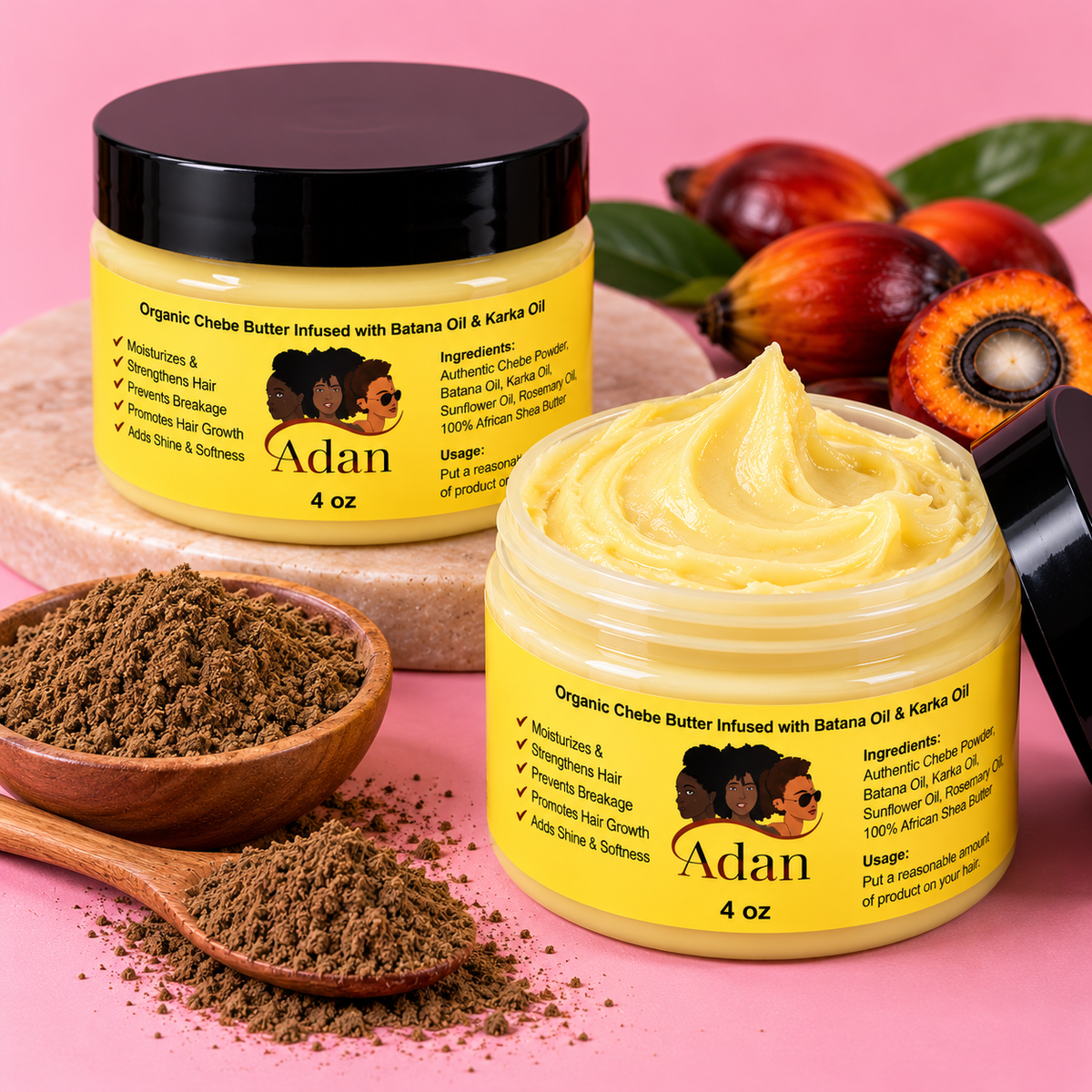 Traditional Growth Butter Infused With Chebe, Karkar Oil & Batana Oil