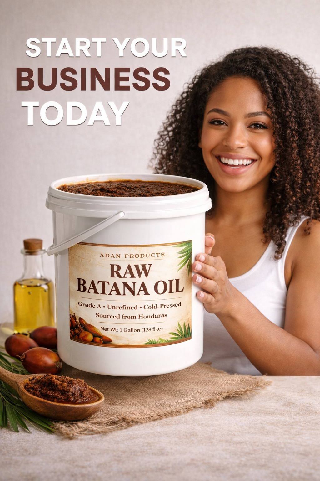 Adan Batana Oil for Hair Growth: Handmade in Honduras 100% Raw Batana Oil -