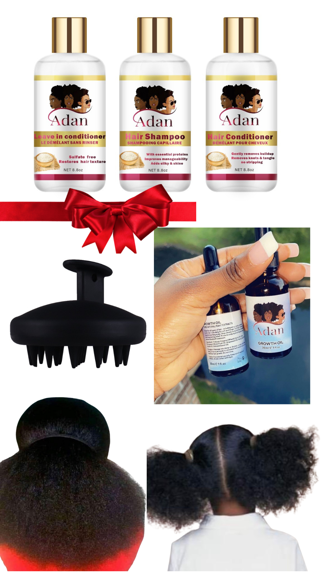 THE ESSENTIALS KIT FOR HAIR GROWTH( Hair growth oil size :60ML)